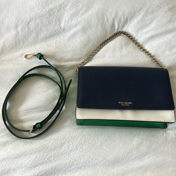 NIB Kate Spade Madison Colorblock Flap Convertible Crossbody - Picture 1 of 7